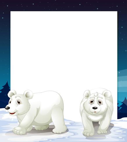Modello di orso polare vettore