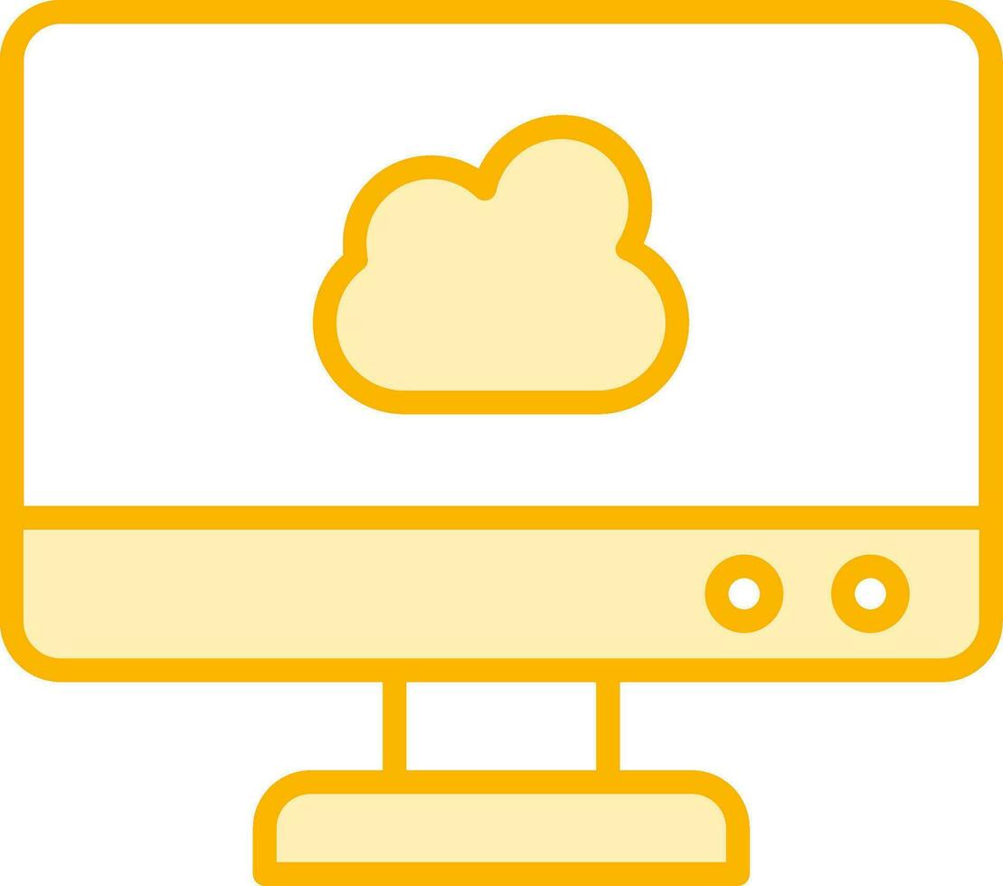 icona del vettore di cloud computing