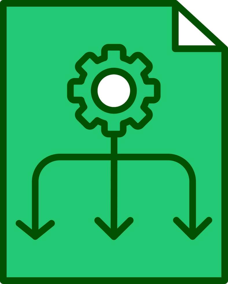 icona di vettore del flusso di lavoro