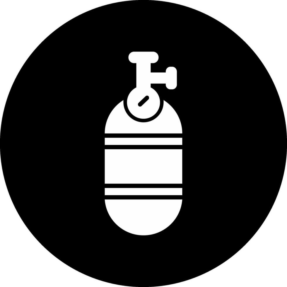 icona del vettore del serbatoio di ossigeno