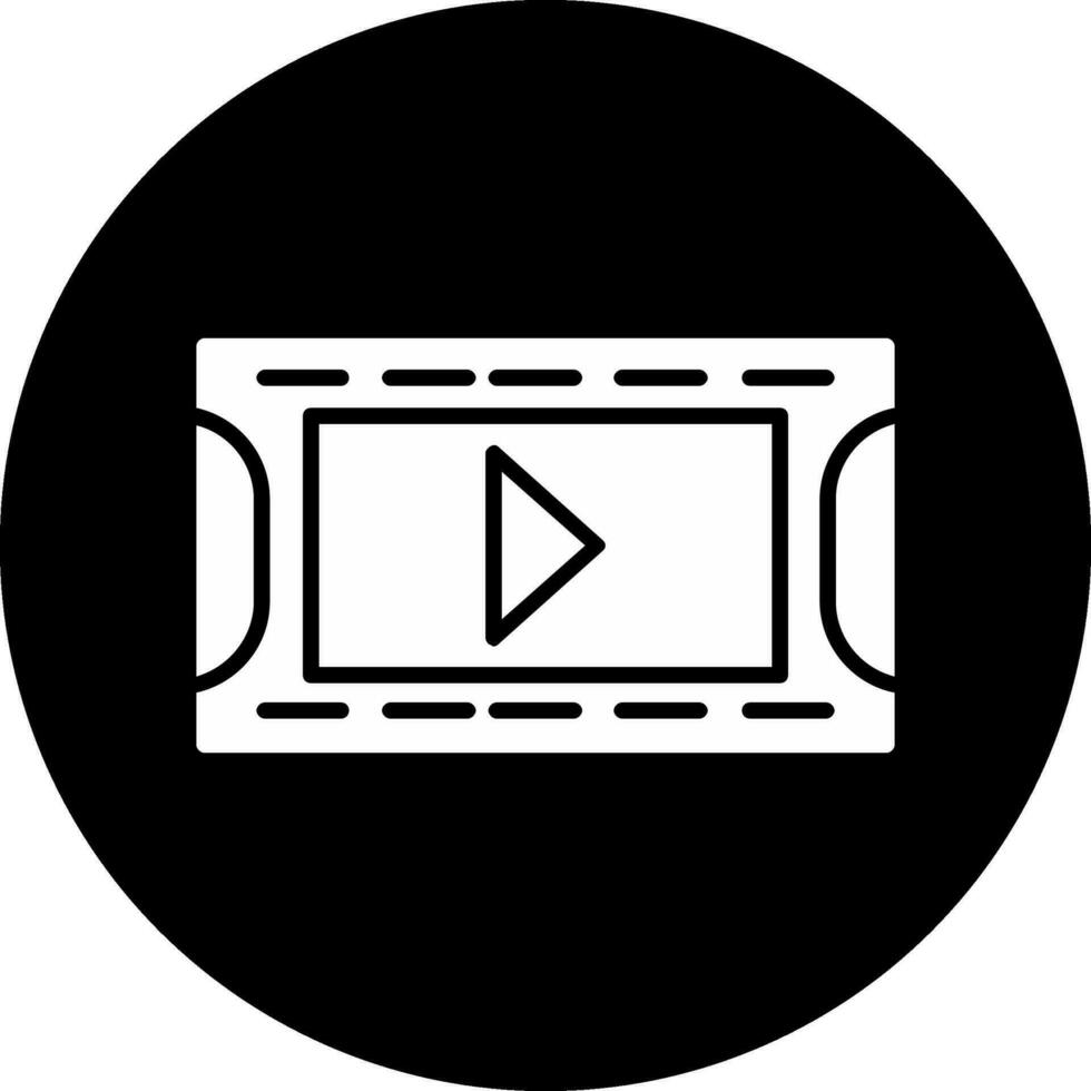 video bobina vettore icona