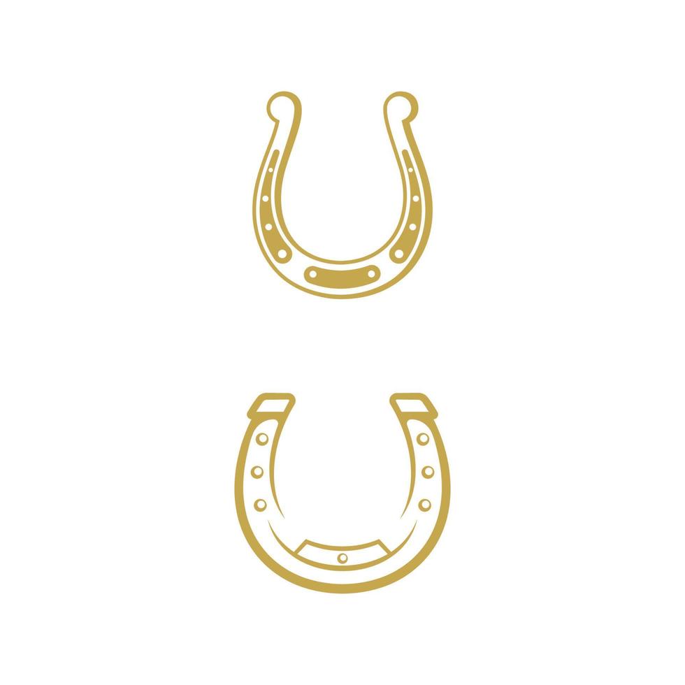 illustrazione del disegno dell'icona di vettore del ferro di cavallo