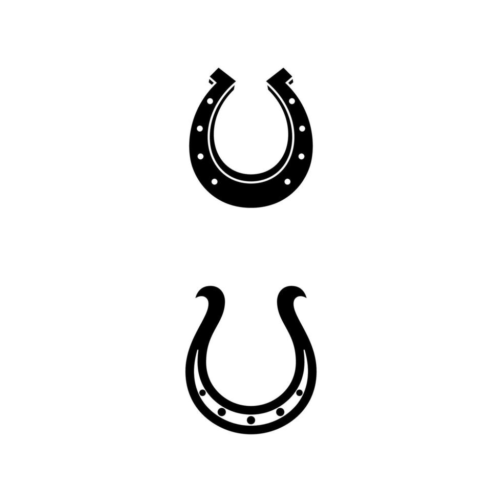 illustrazione del disegno dell'icona di vettore del ferro di cavallo