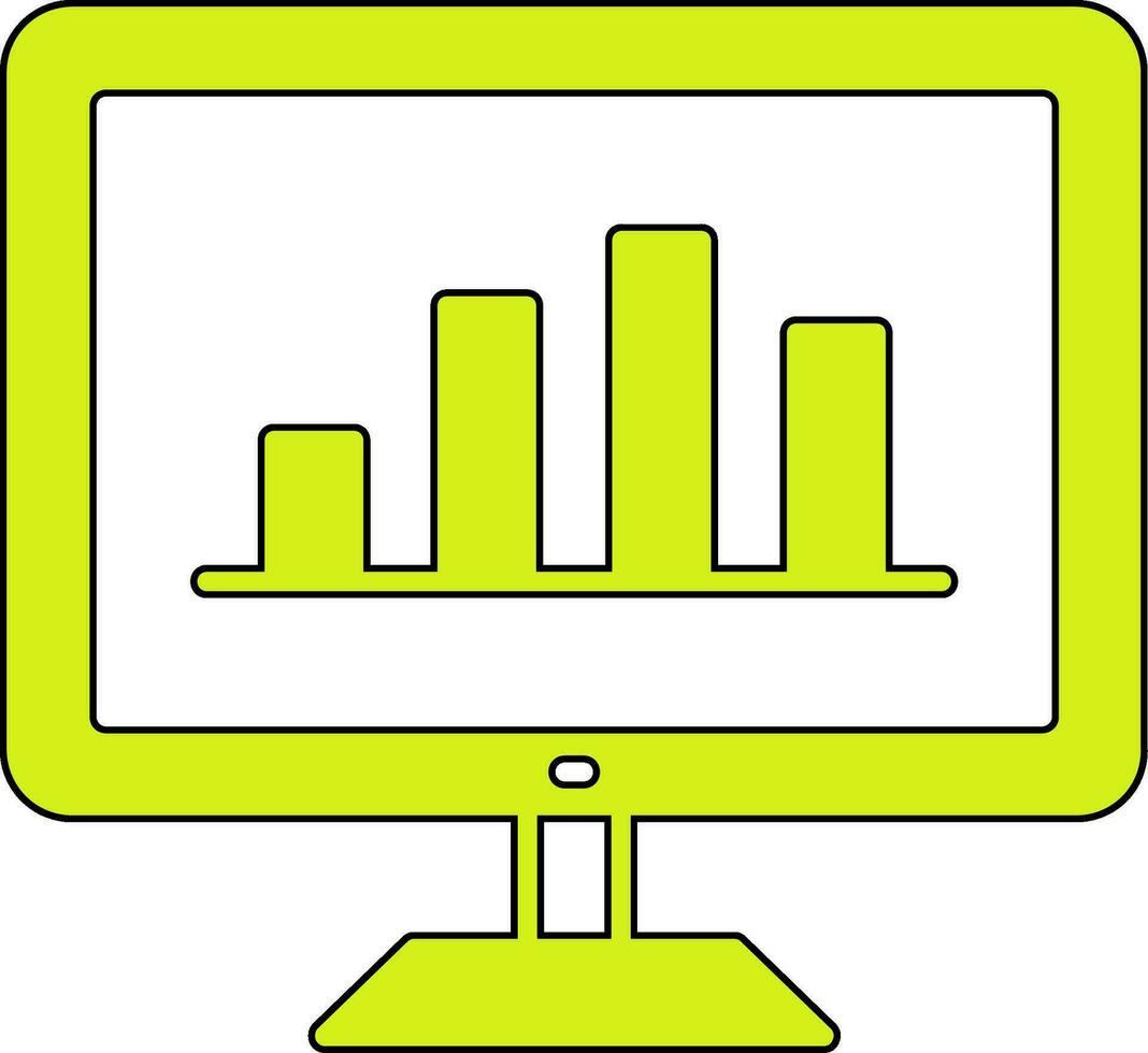 statistiche vettore icona