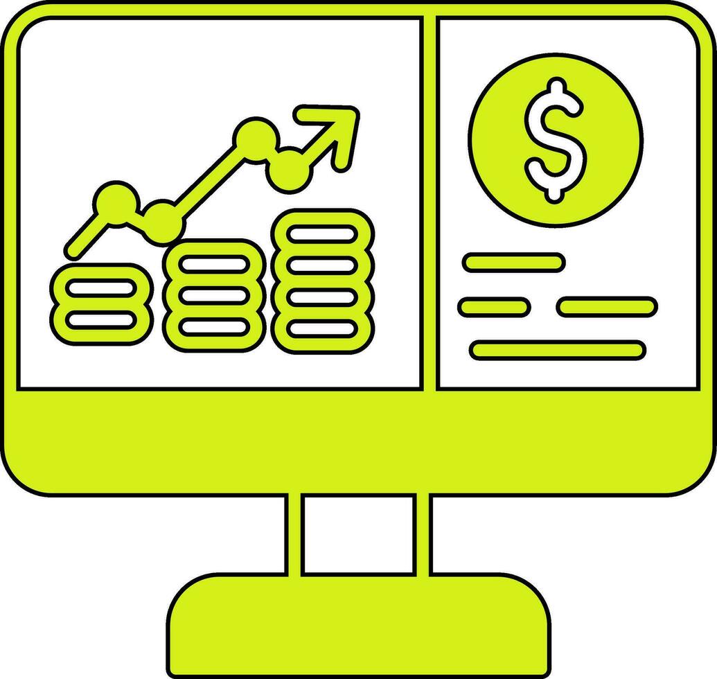 azione mercato vettore icona