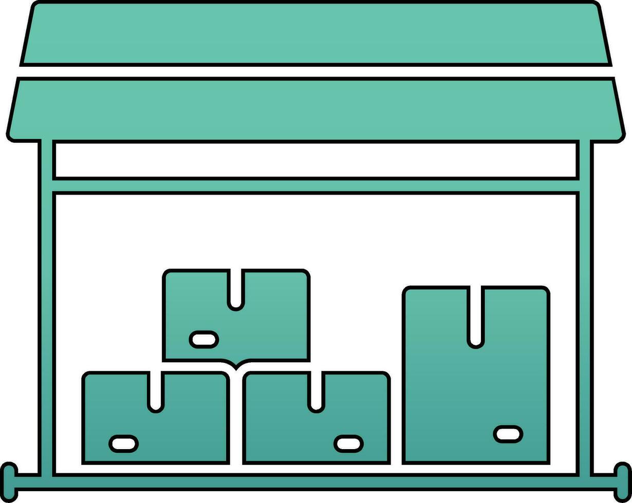 icona di vettore del magazzino