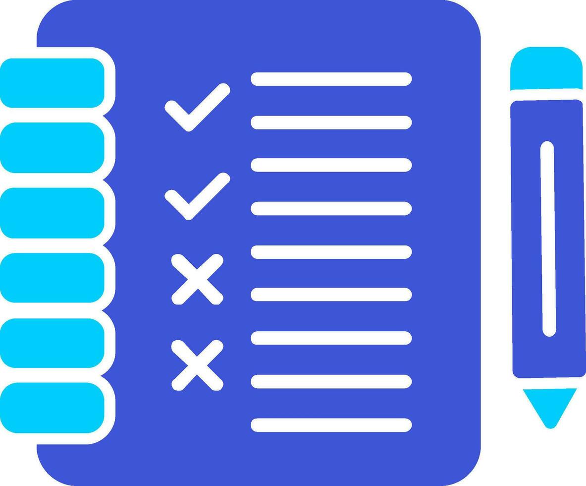 icona di vettore di lista di controllo