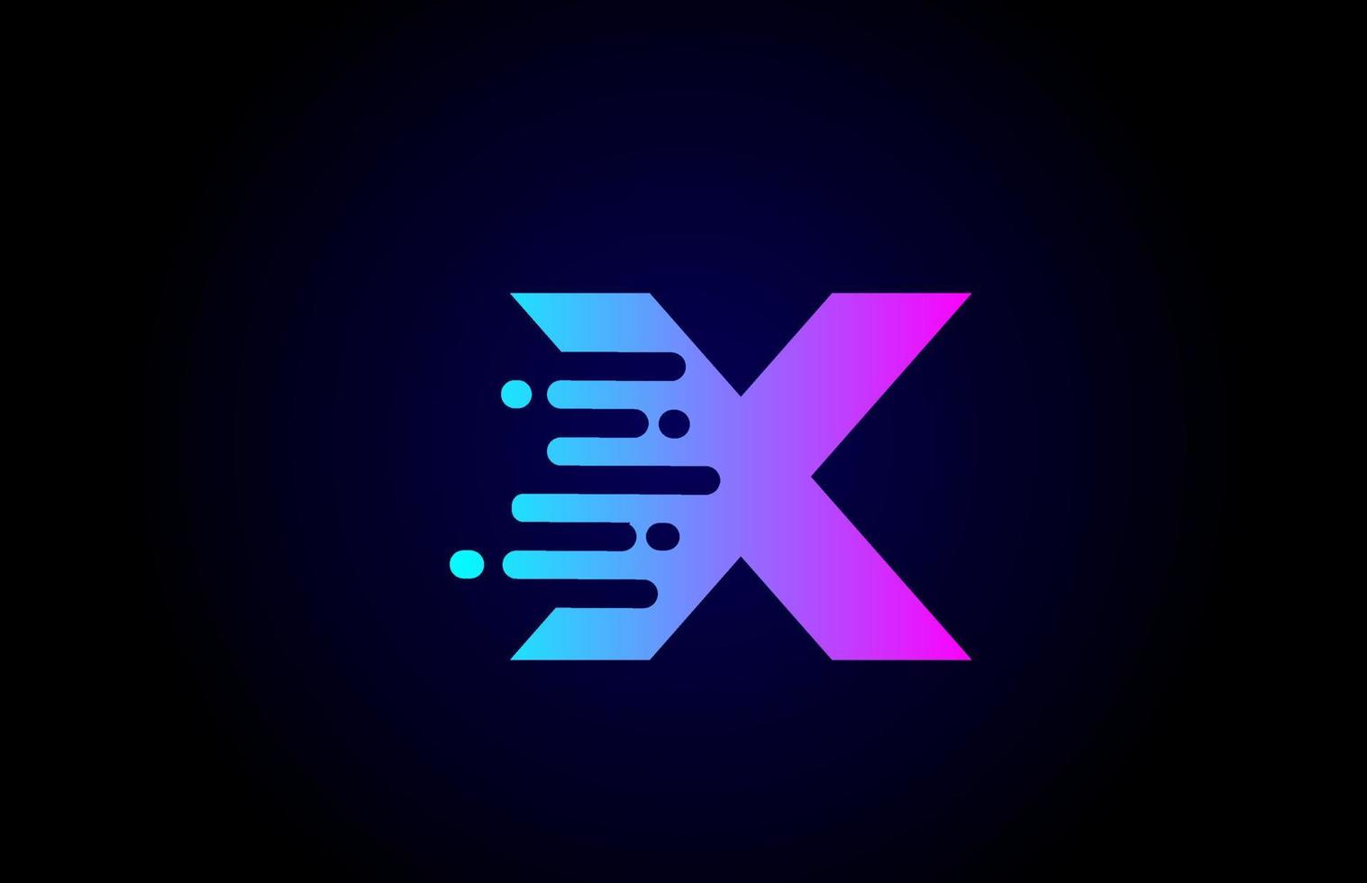 icona del logo della lettera x per affari e società vettore