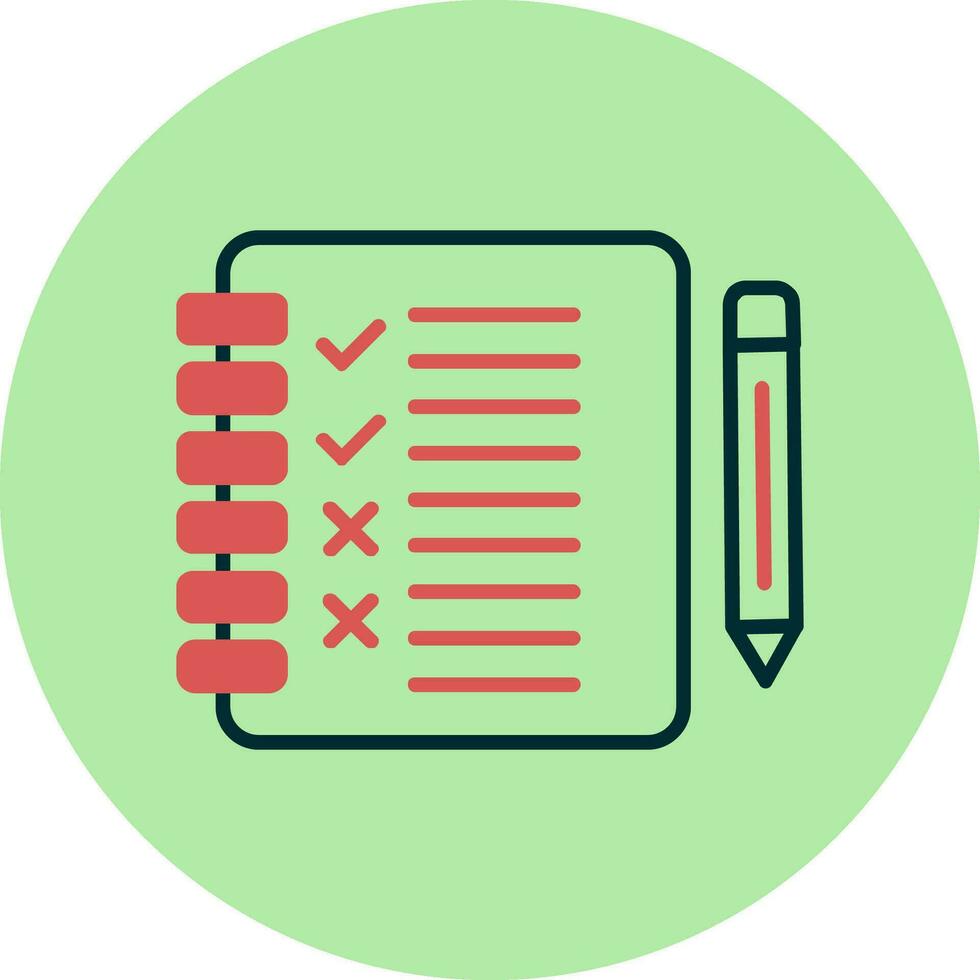 icona di vettore di lista di controllo