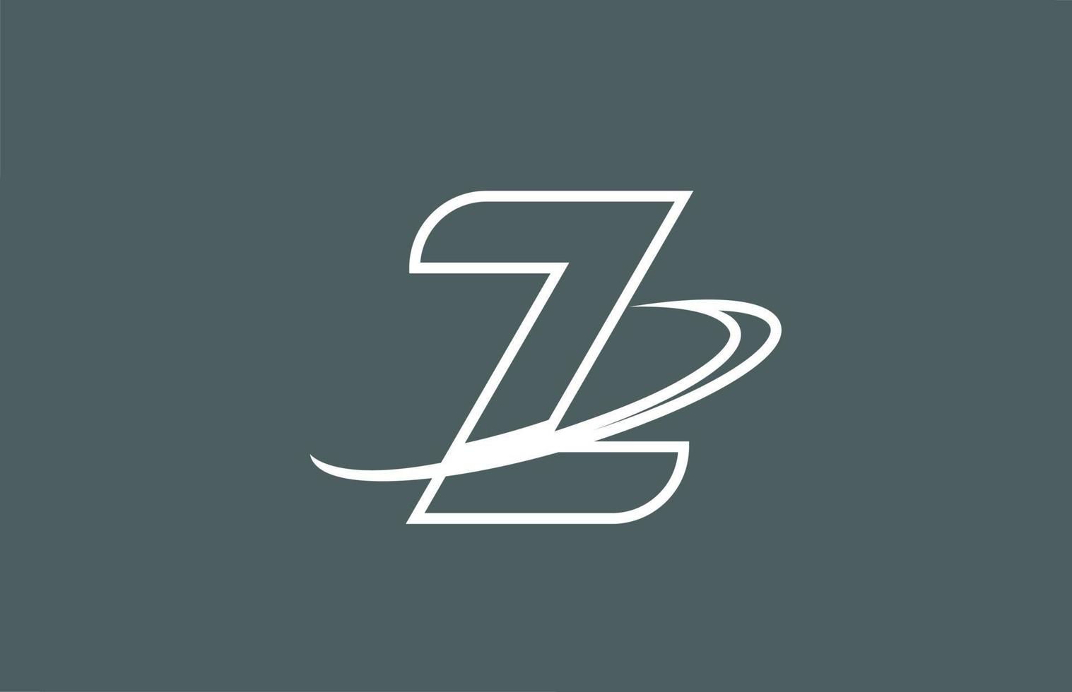icona del logo della lettera z per affari e società vettore
