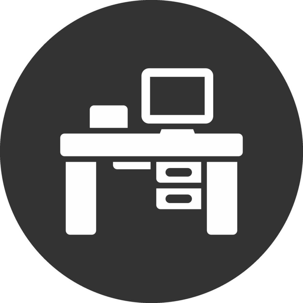 ufficio scrivania creativo icona design vettore