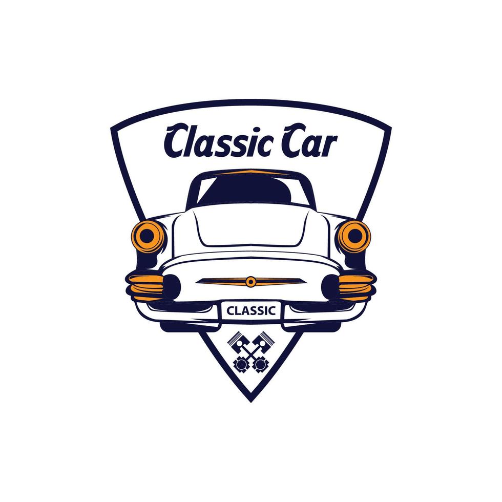 etichette vettoriali per muscle car classiche