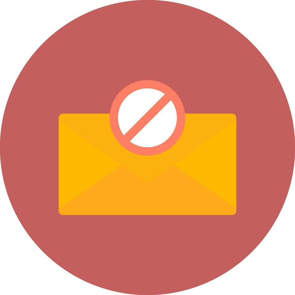 e-mail bloccare creativo icona design vettore