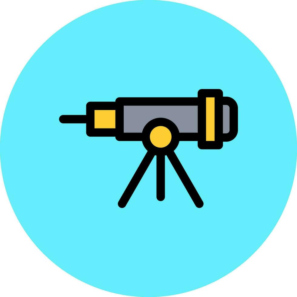 telescopio creativo icona design vettore