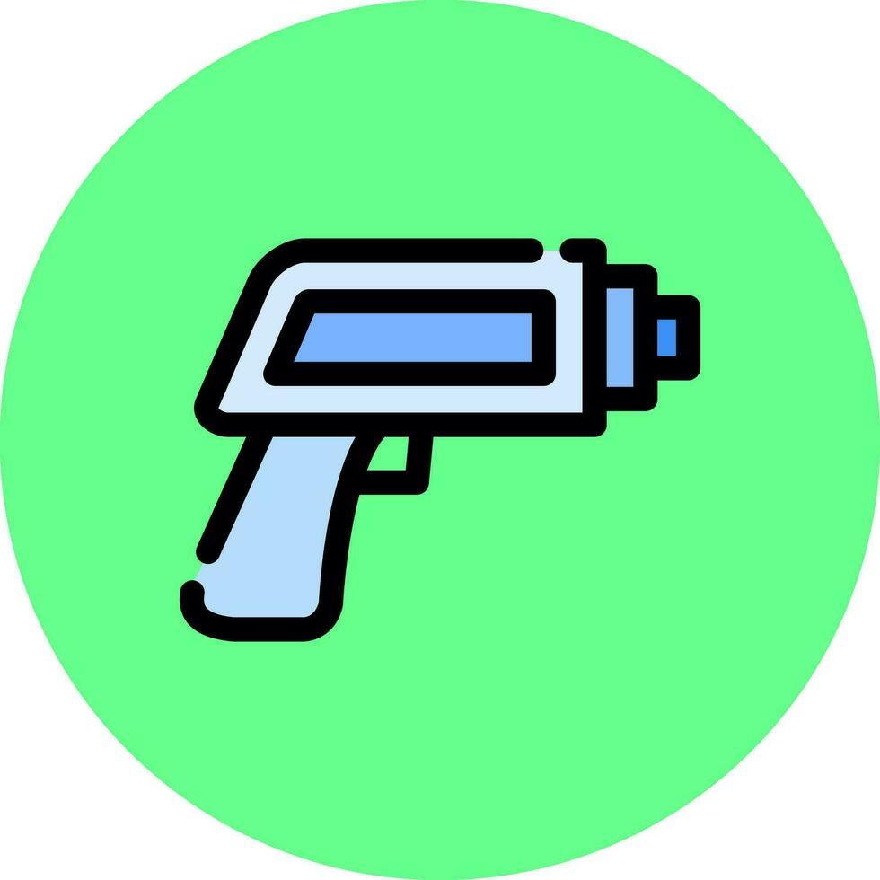 termometro pistola creativo icona design vettore