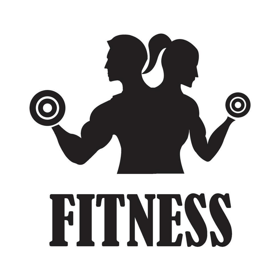 fitness icona logo vettore design modello