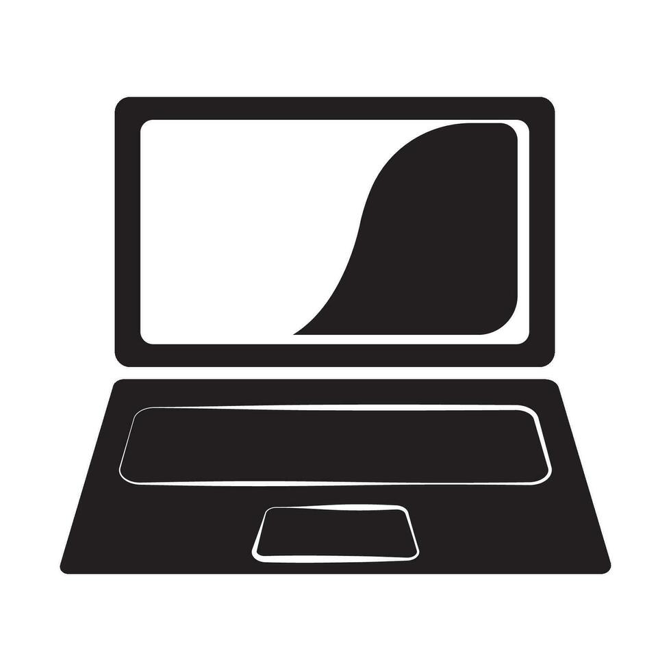 il computer portatile icona logo vettore design modello
