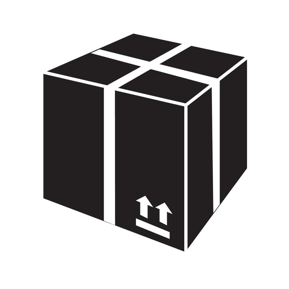 pacchetto scatola icona logo vettore design modello
