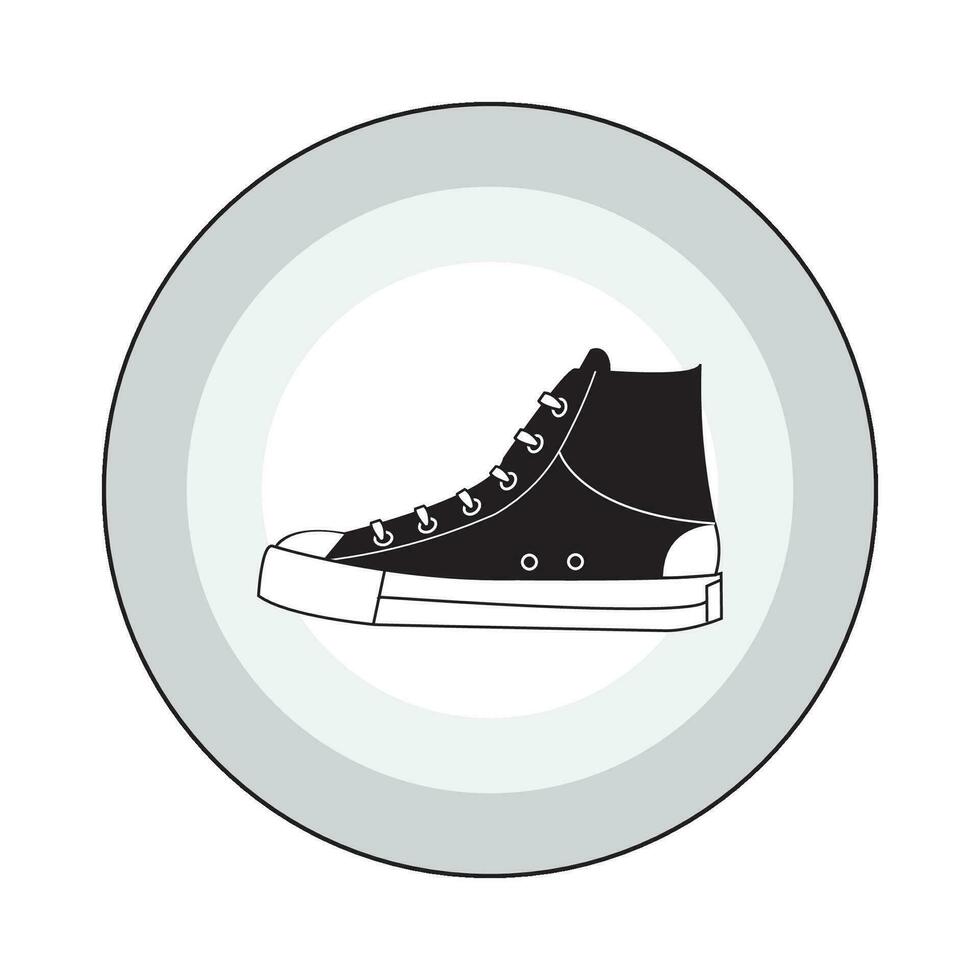 scarpa icona logo vettore design modello