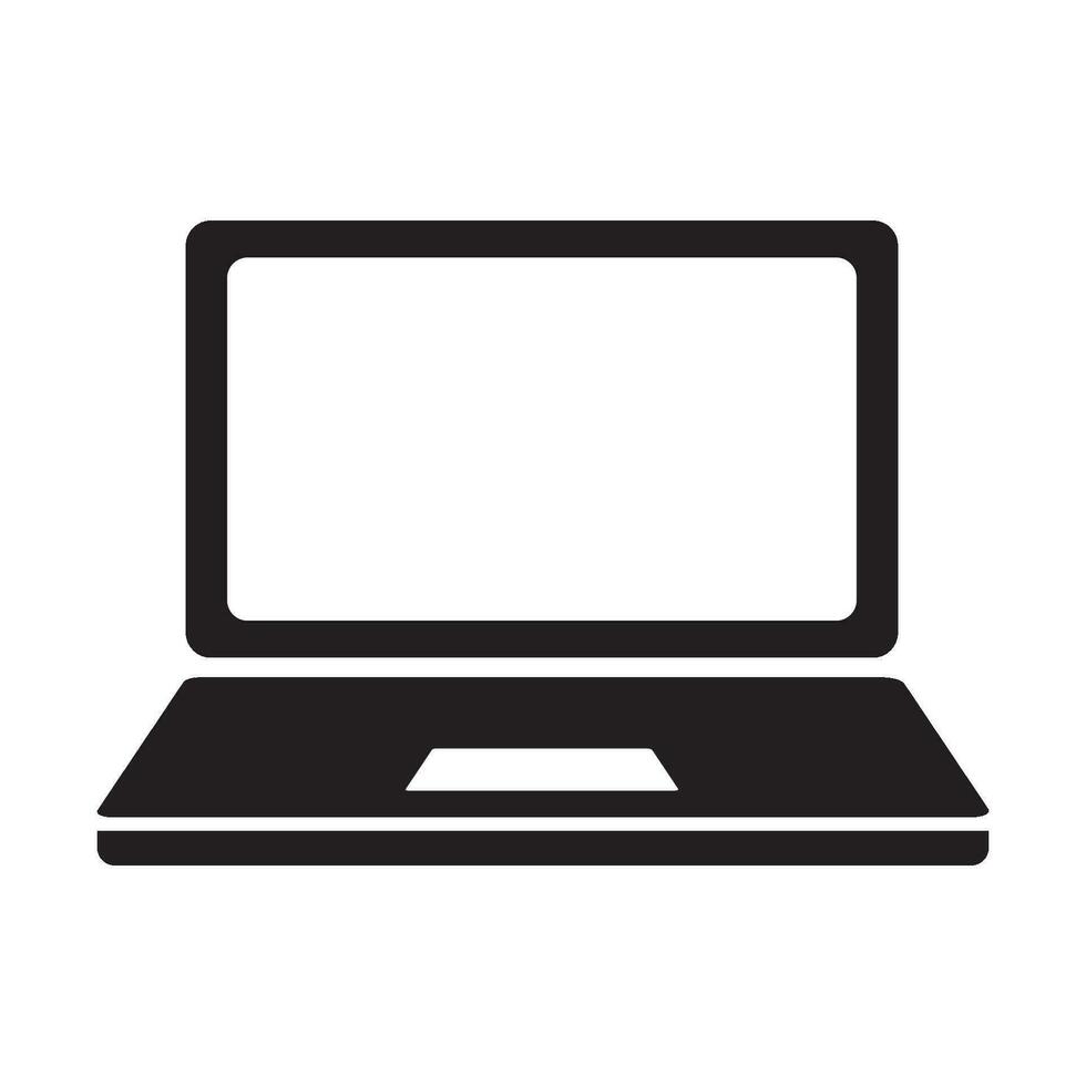 il computer portatile icona logo vettore design modello