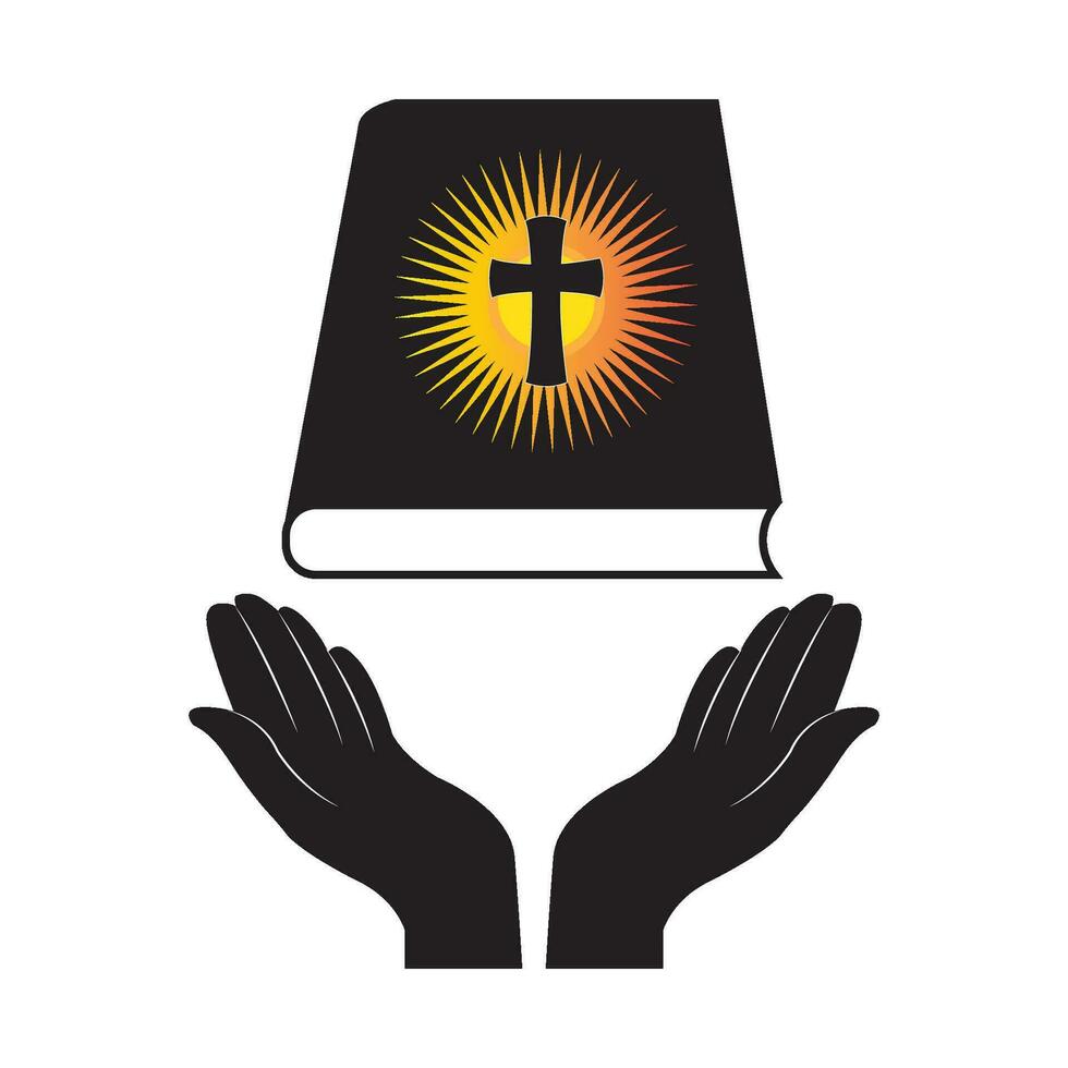 cristiano attraversare icona logo vettore design modello