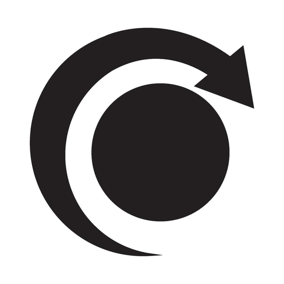 rotazione icona logo vettore design modello