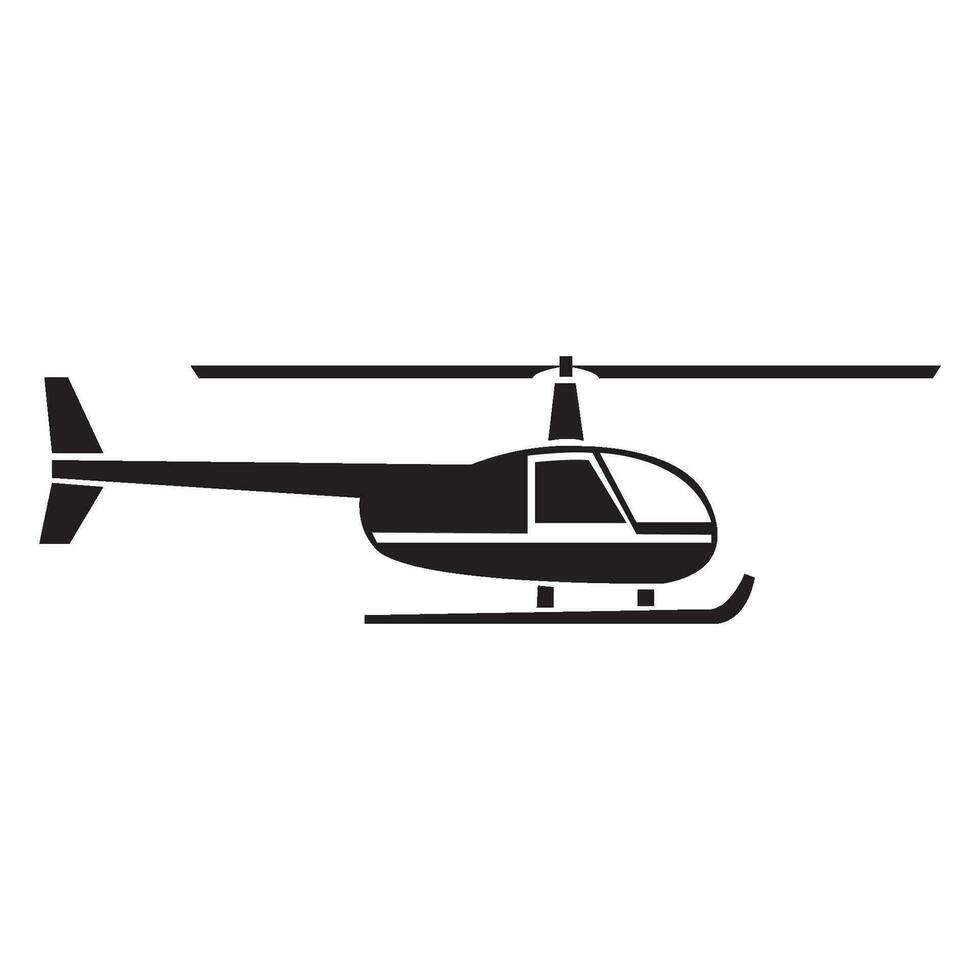 elicottero icona logo vettore design modello