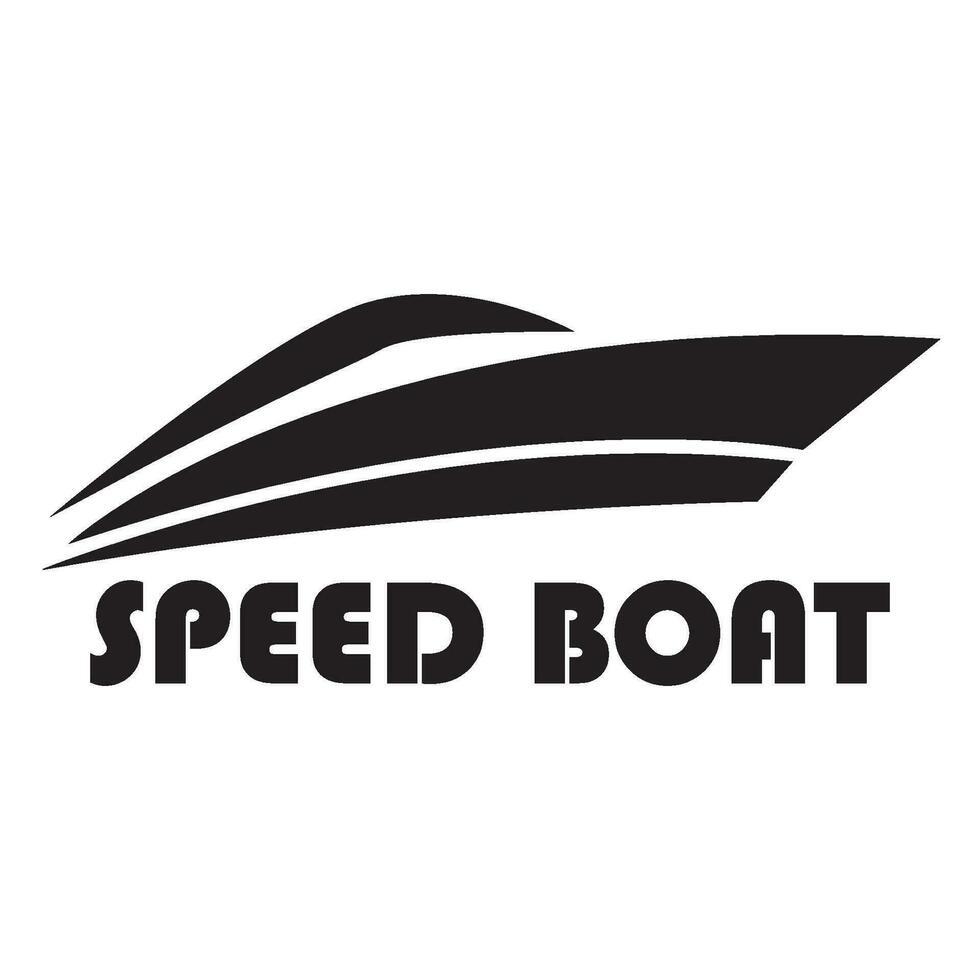 barca icona logo vettore design modello