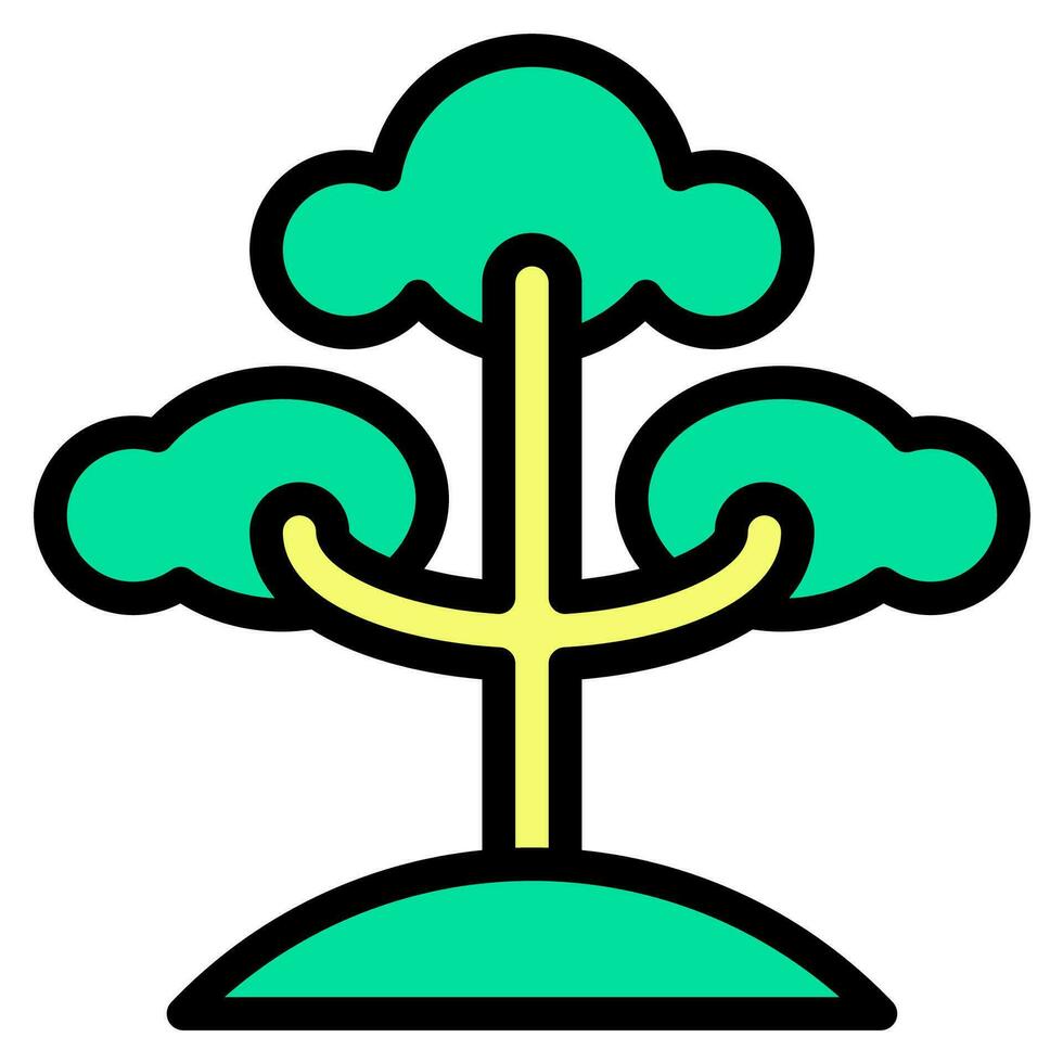 albero icona vettore o logo illustrazione stile