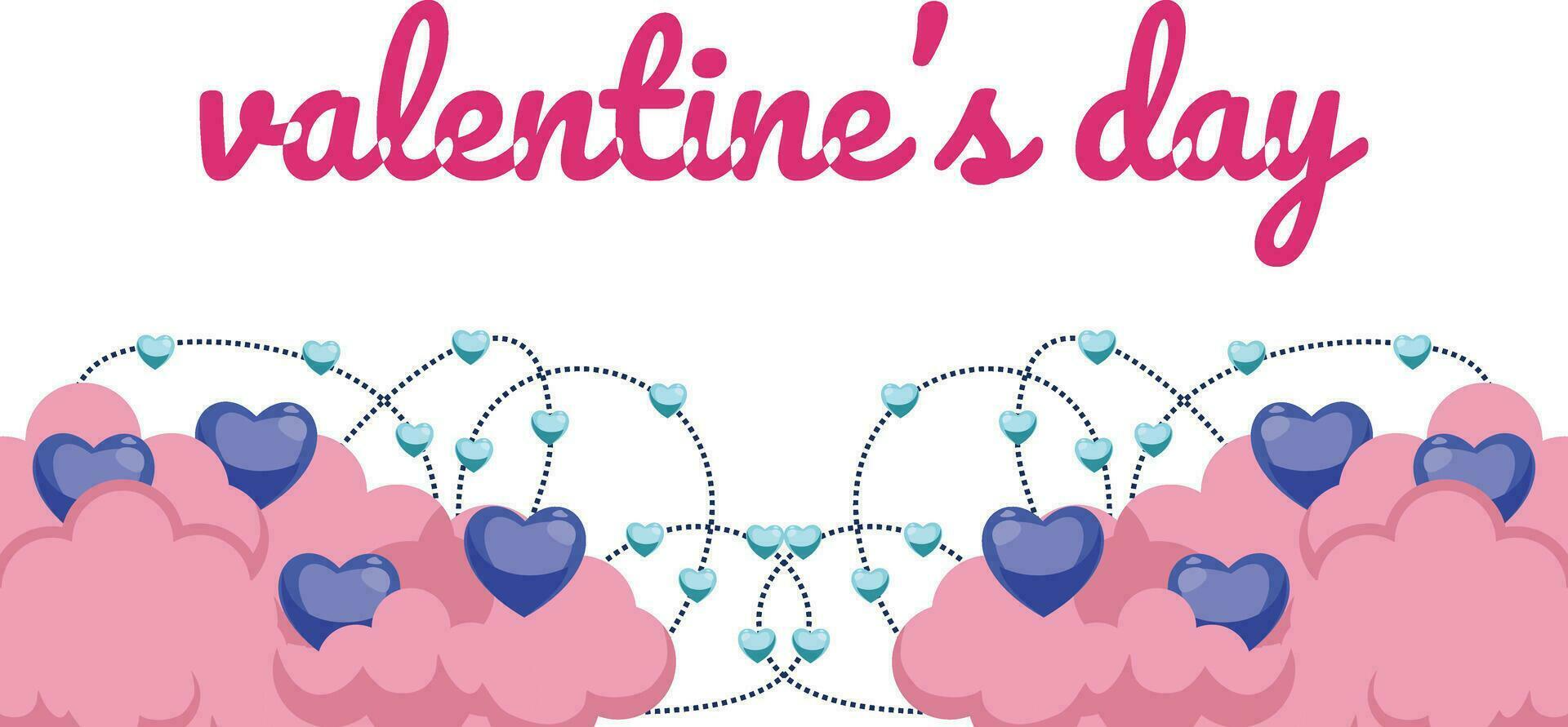 san valentino giorno sfondo design con cuore adesivi sparpagliato vettore