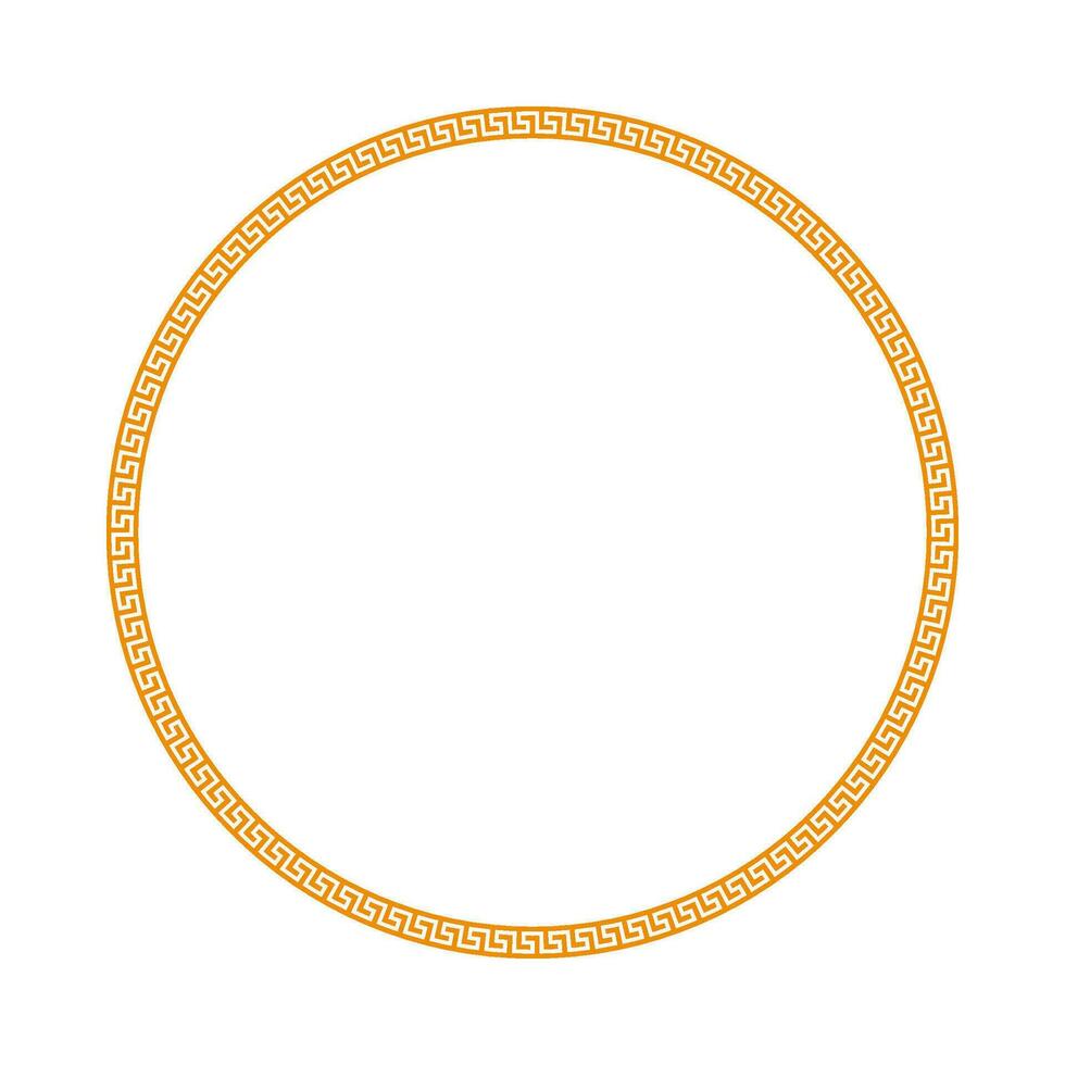 Cinese cerchio telaio confine. vettore illustrazione elemento. Cinese nuovo anno tradizionale arredamento design