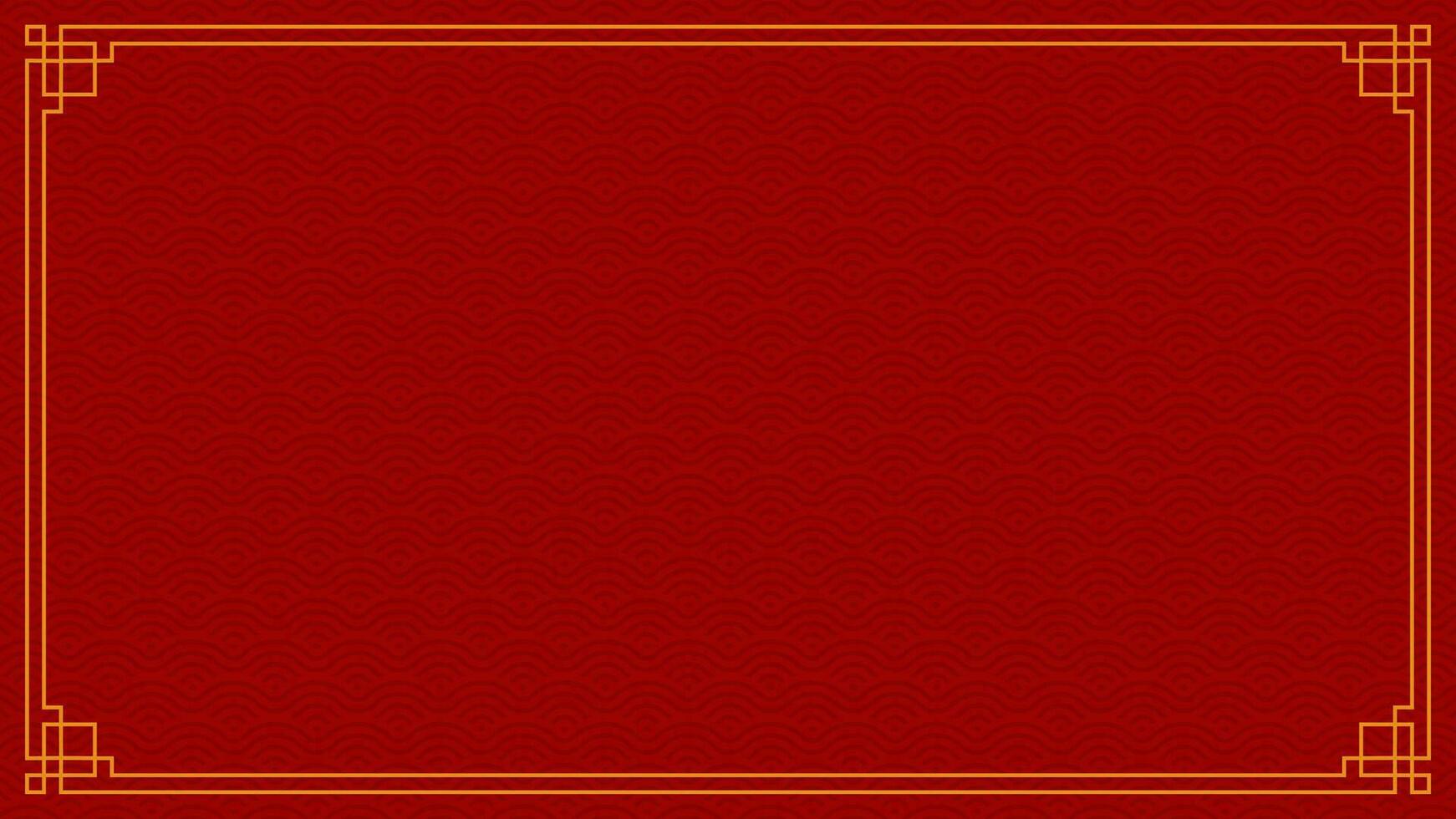 Cinese bandiera telaio confine. vettore illustrazione elemento. Cinese nuovo anno tradizionale arredamento design