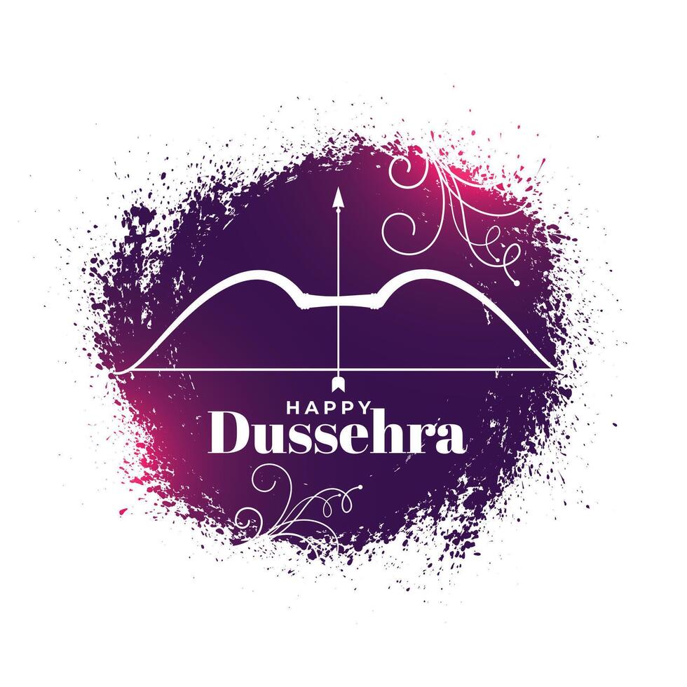 contento Dussehra celebrazione carta design vettore