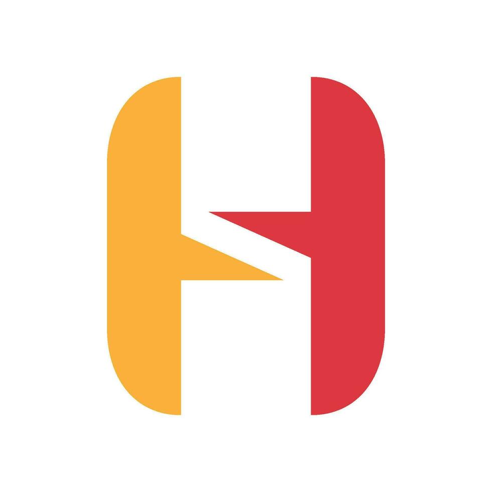 lettera h logo icona vettore