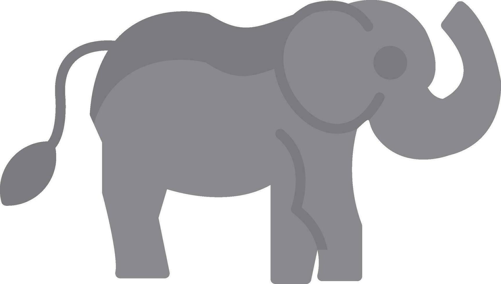 elefante piatto icona vettore