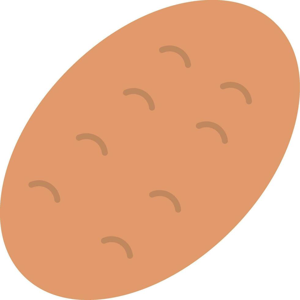 icona piatta di patate vettore