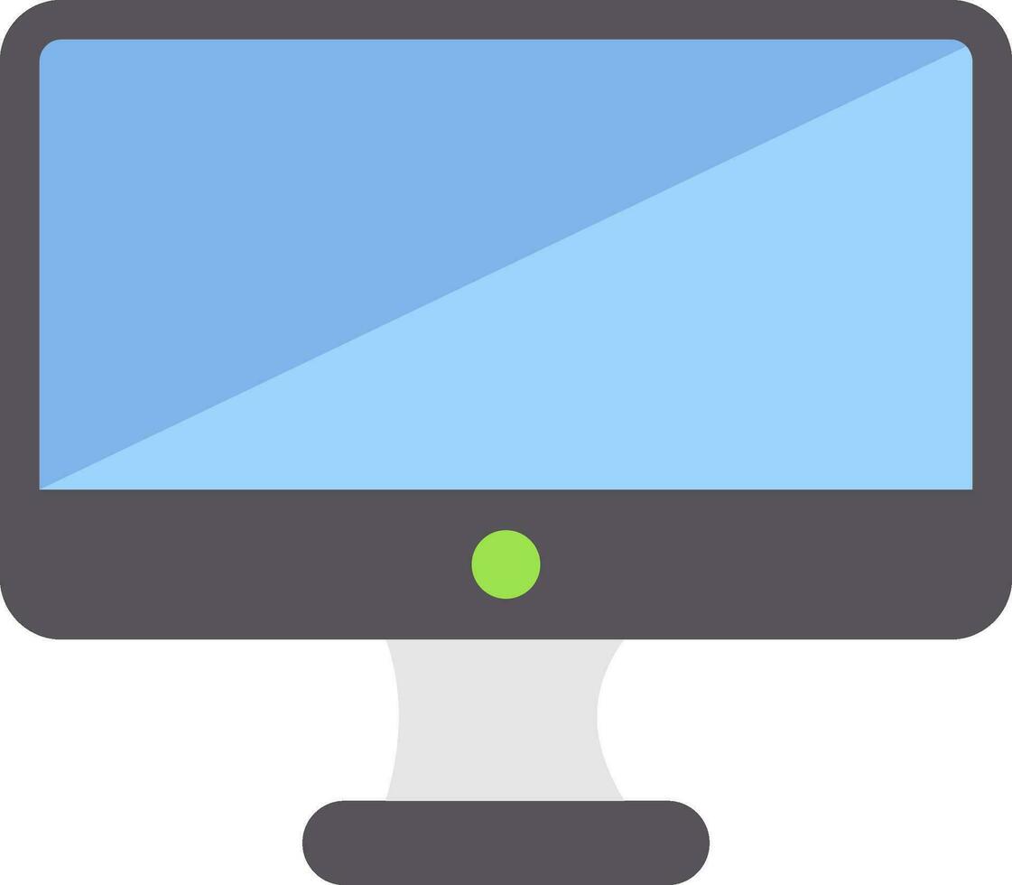 monitor icona piatta vettore