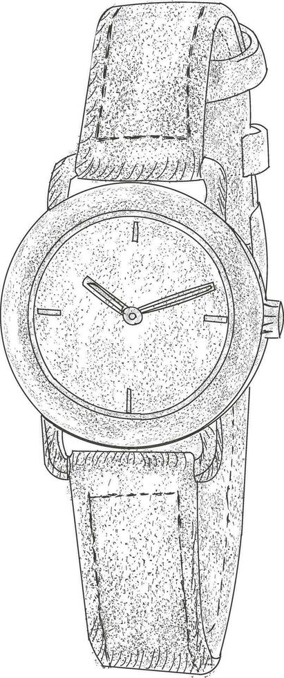 concetti di orologi da polso alla moda vettore