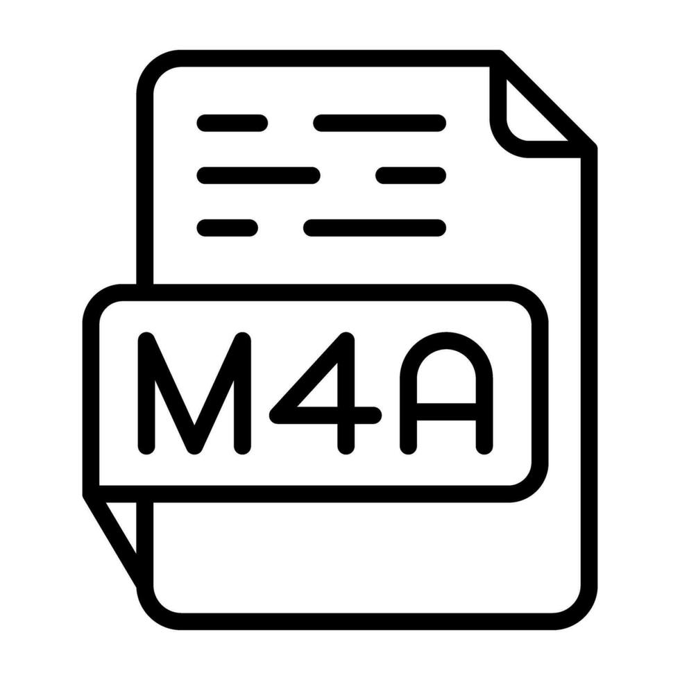 m4a vettore icona