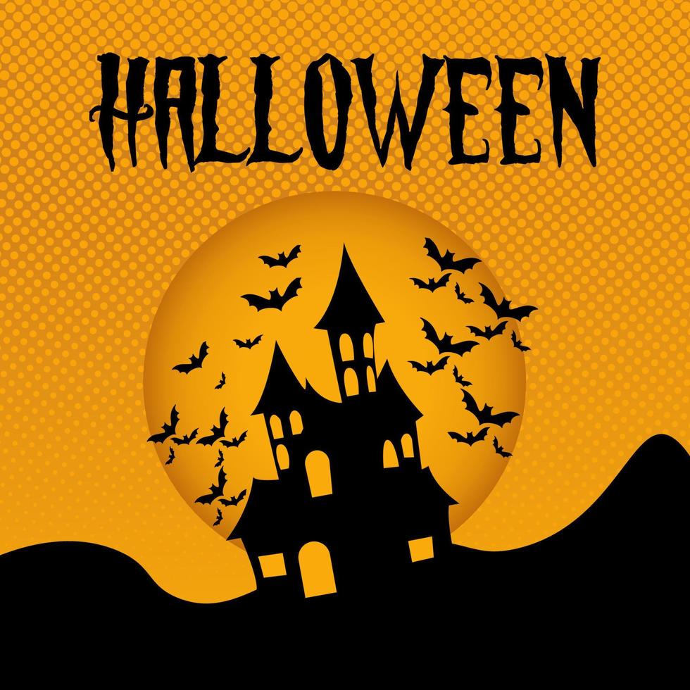 locandina dell'evento di halloween vettore