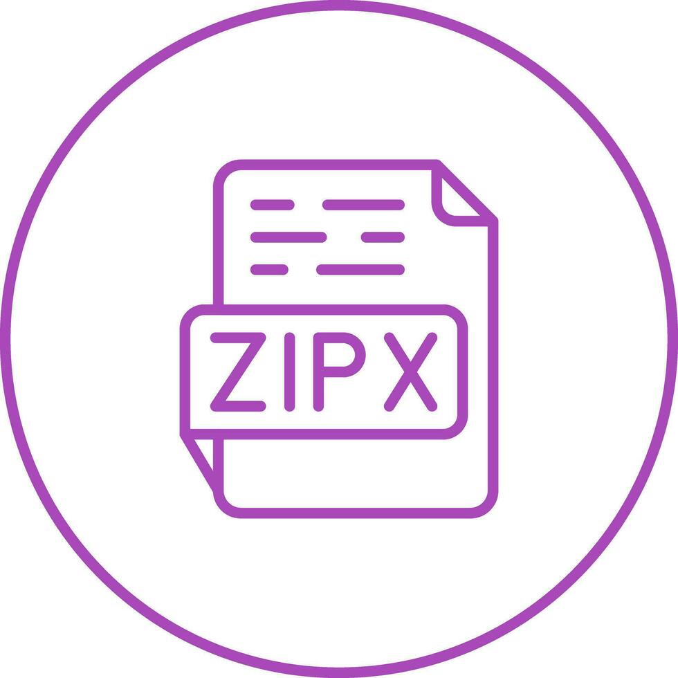 zipx vettore icona