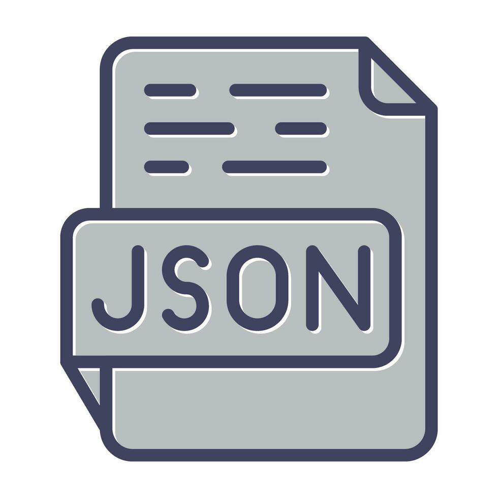 json vettore icona