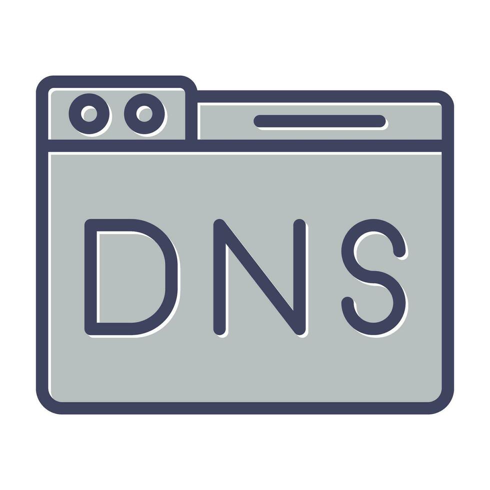 dominio dns gestione vettore icona