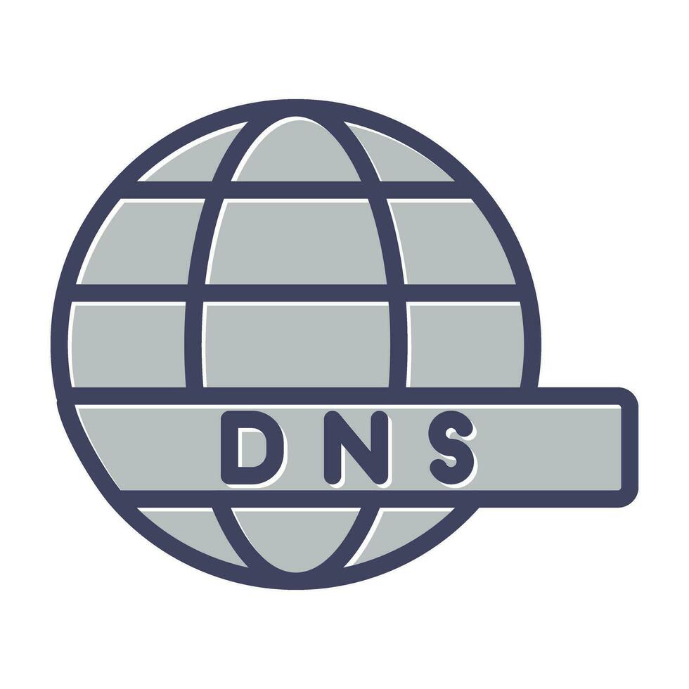 dns server vettore icona