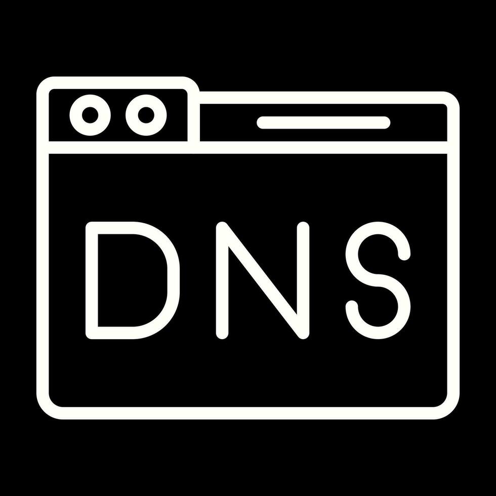 dominio dns gestione vettore icona