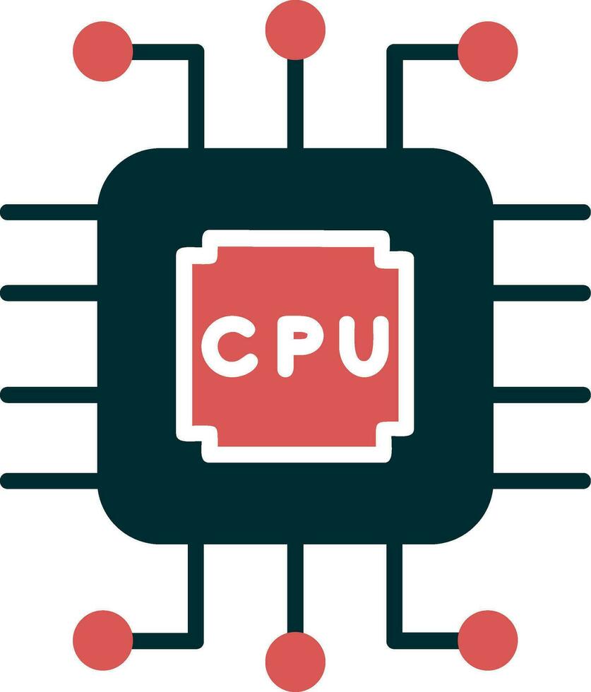 processore vettore icona