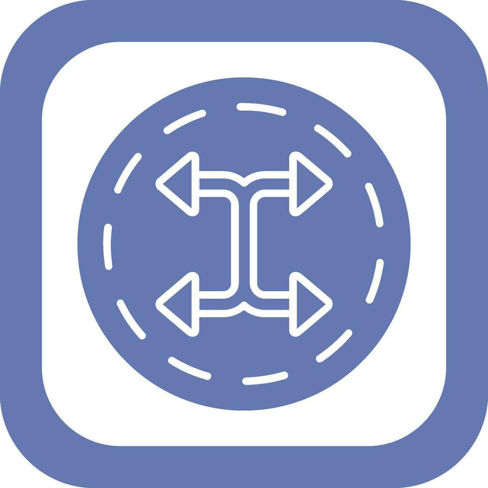 attraversare simbolo vettore icona
