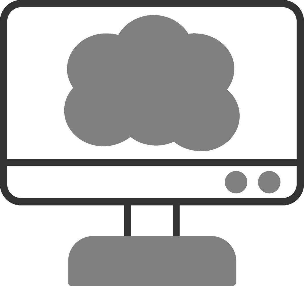 icona del vettore di cloud computing