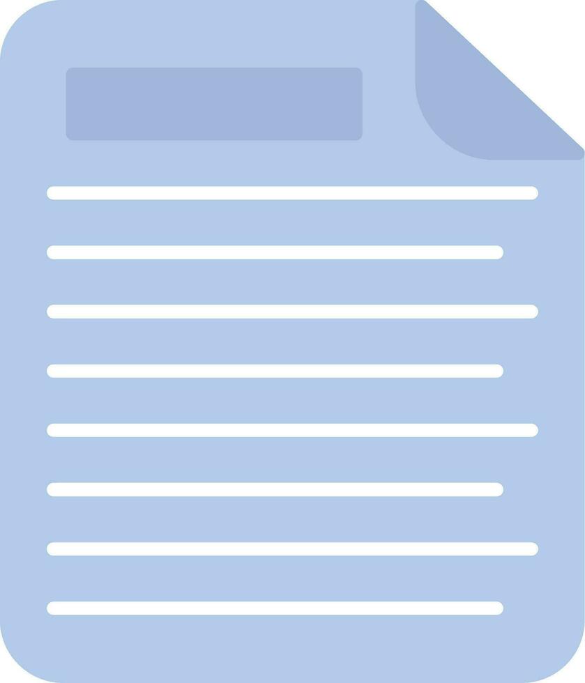 icona piatta del documento vettore