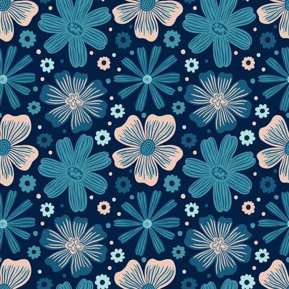 seamless pattern flowers.fashion stampa di textile.vintage disegno floreale vettore